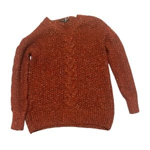 Adrienne Vittadini red sweater.